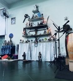 Congá do Núcleo de Umbanda Sagrada, registrado no Instagram da casa