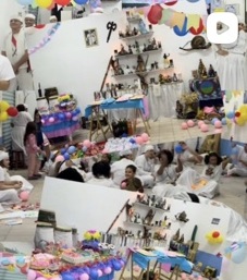 Preparação da festa dos Erês no Núcleo